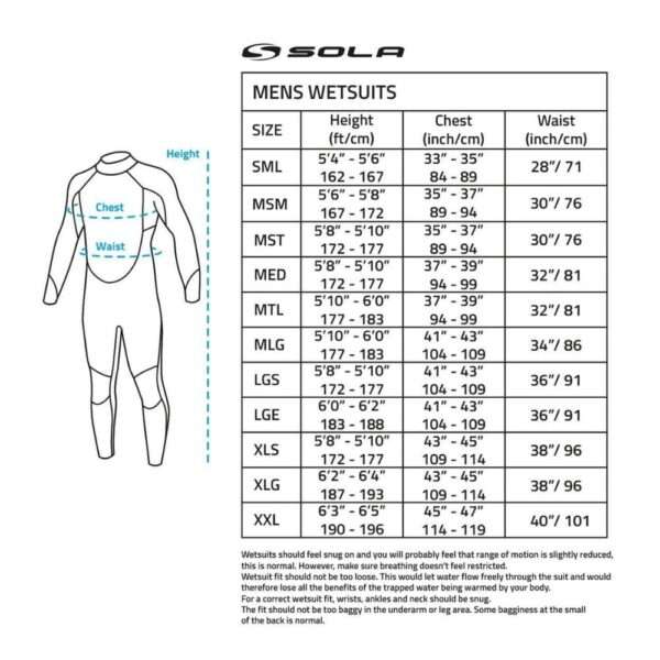 Mens Sola Fusion 3/2 Shortie - Image 2