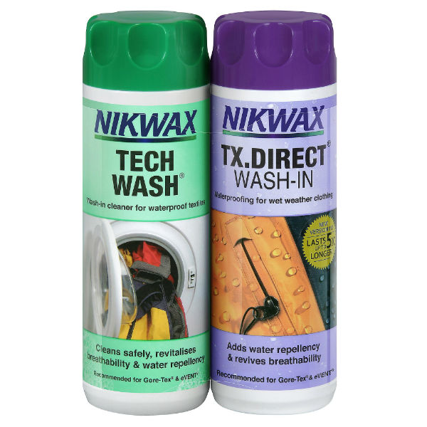 Nikwax Tech Wash Plus TX Direct Wash-In Twin Pack