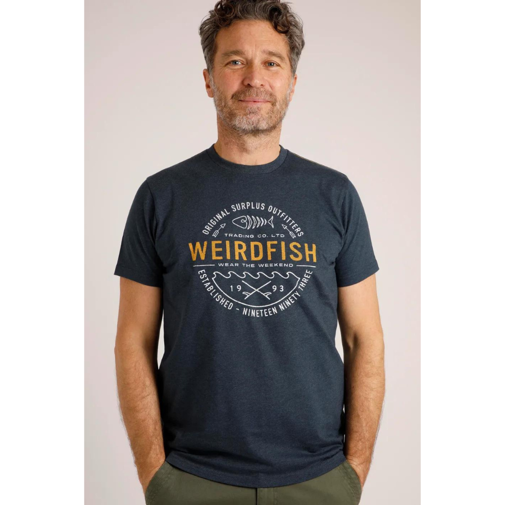 Men's Weird Fish Waves Graphic T-Shirt