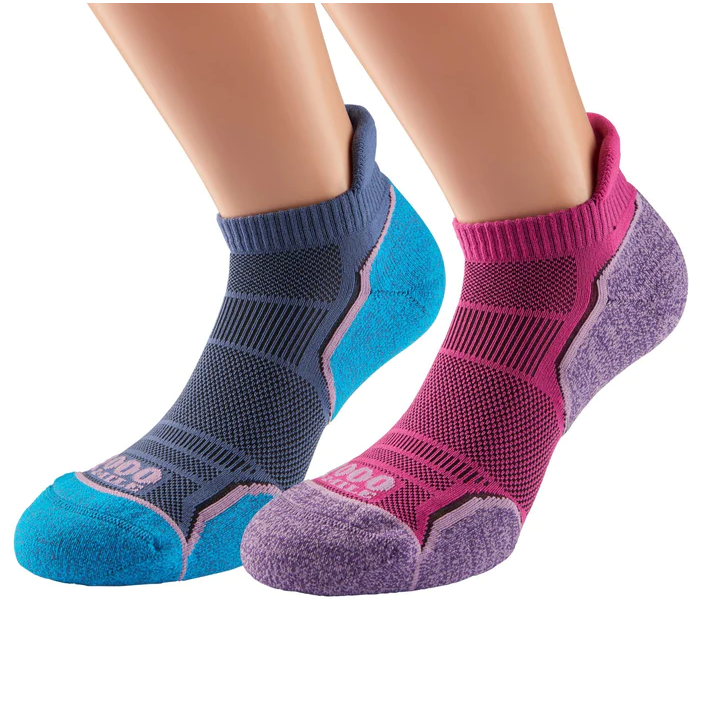 Women's 1000 Mile Run Socklet Twin Pack