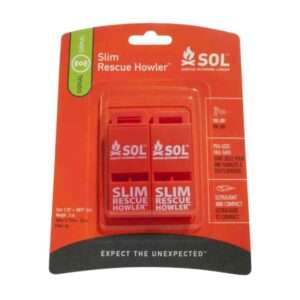 SOL Slim Rescue Howler Whistle