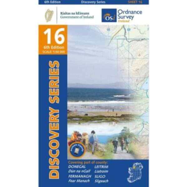 Ordnance Survey Ireland Discovery Series 16 6th Edition