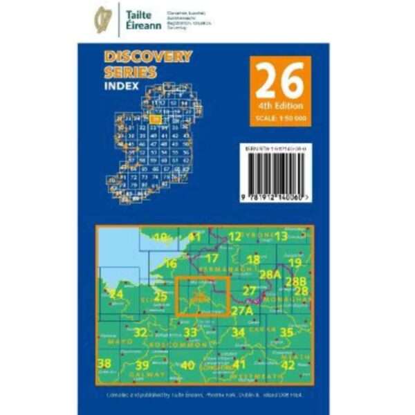 Ordnance Survey Ireland Discovery Series 26 4th Edition