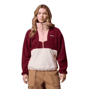 Women's Columbia Sequoia Grove™ Half Zip Fleece - Rich Wine, Dark Stone, Eraser Pink