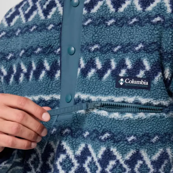 Columbia Men's Helvetia II Printed Half Snap Fleece - Everblue Knitknot