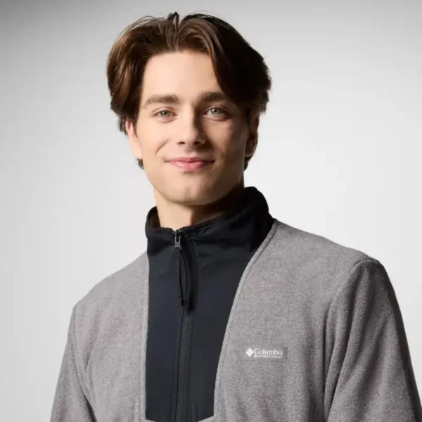 Columbia Men's Sequoia Grove Fleece Jacket - Grey & Black