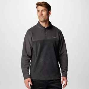 Columbia Men's Steens Mountain II Half Snap Fleece - Charcoal Heather & Shark