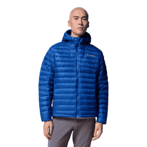 Men's Columbia Corelite Down Hooded Jacket - Mountain Blue