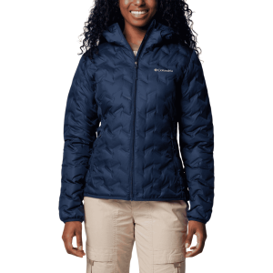 Women's Columbia Delta Ridge II Down Hooded Jacket - Collegiate Navy