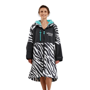 White Water Hard Shell Robe - Zebra Print