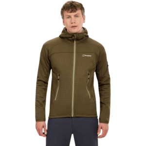 Men's Berghaus Pravitale Mountain 2.0 Hooded Fleece Jacket - Olive