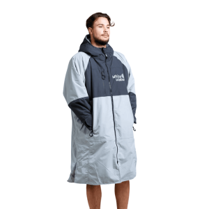 White Water Hard Shell Robe - Steel Grey