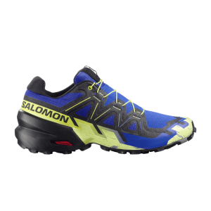 Men's Salomon Speedcross 6 Shoe - Bluing/Black/Acid Lime