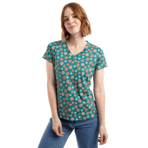 Women's Weird Fish Merica Printed Jersey T-Shirt